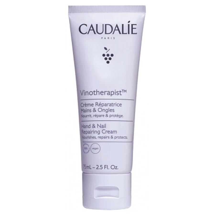 Caudalie Vinotherapist, crema reparadora para manos y uñas, 75 ml