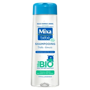Mixa Baby Sehr mildes, hypoallergenes Shampoo mit Bio-Aloe Vera, 300 ml