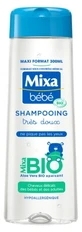 Mixa Baby Sehr mildes, hypoallergenes Shampoo mit Bio-Aloe Vera, 300 ml