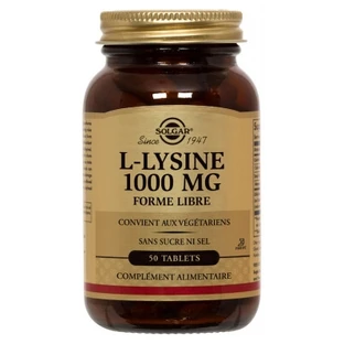 Solgar L-Lysine 1000 mg, 50 Tablets