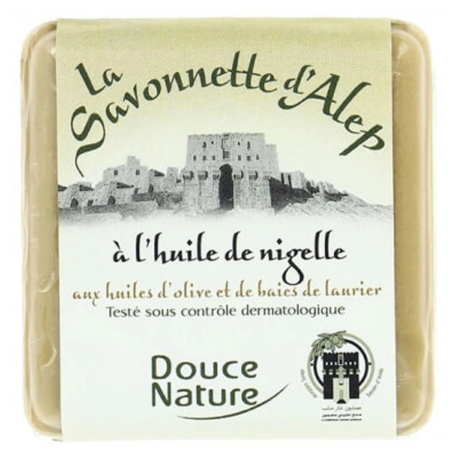 Jabón de Alepo «Douce Nature» con aceite de nigella, 100 g