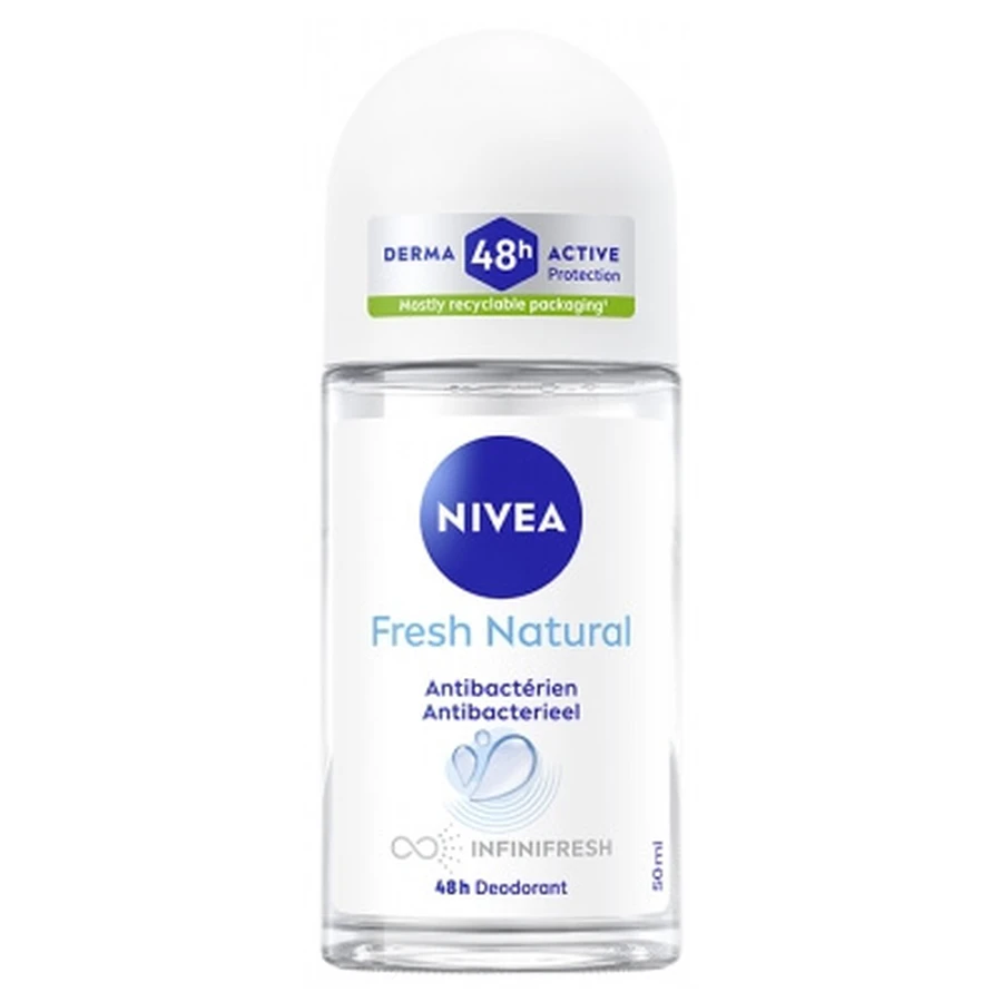 Nivea Fresh Natural O2 Déodorant Protection 48H Roll-On 50 ml