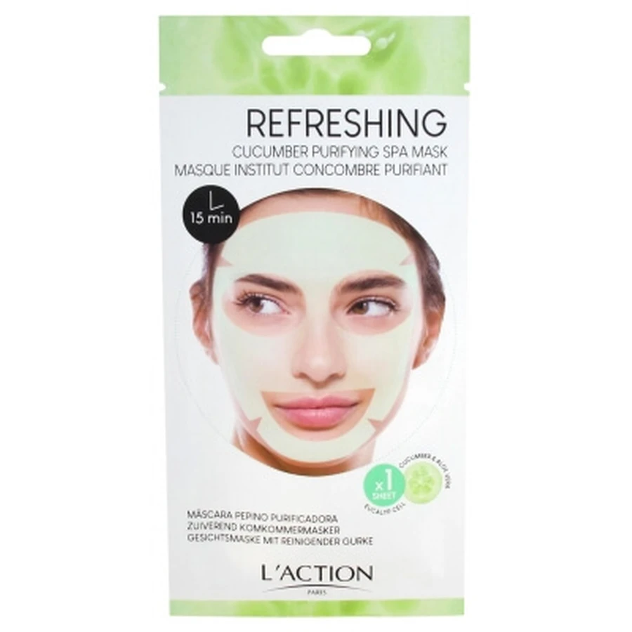 Mascarilla purificante de pepino «L'Action Paris Institute», 1 mascarilla