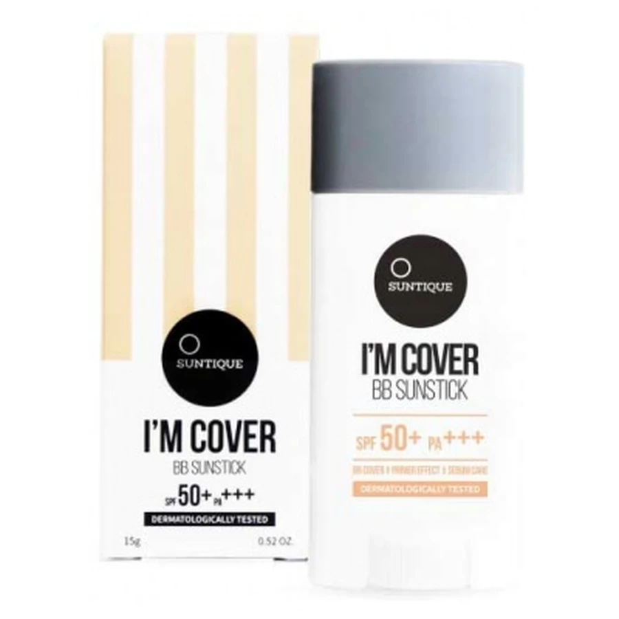 Suntique I'm Cover BB: barra de protección solar con color SPF 50+ 15 g