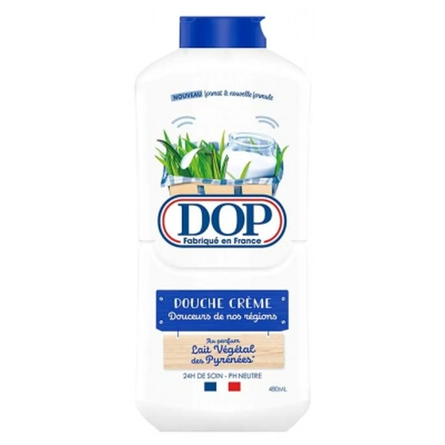 Dop Douceurs de Nos Régions Plantaardige melk-douchecrème uit de Pyreneeën 480 ml