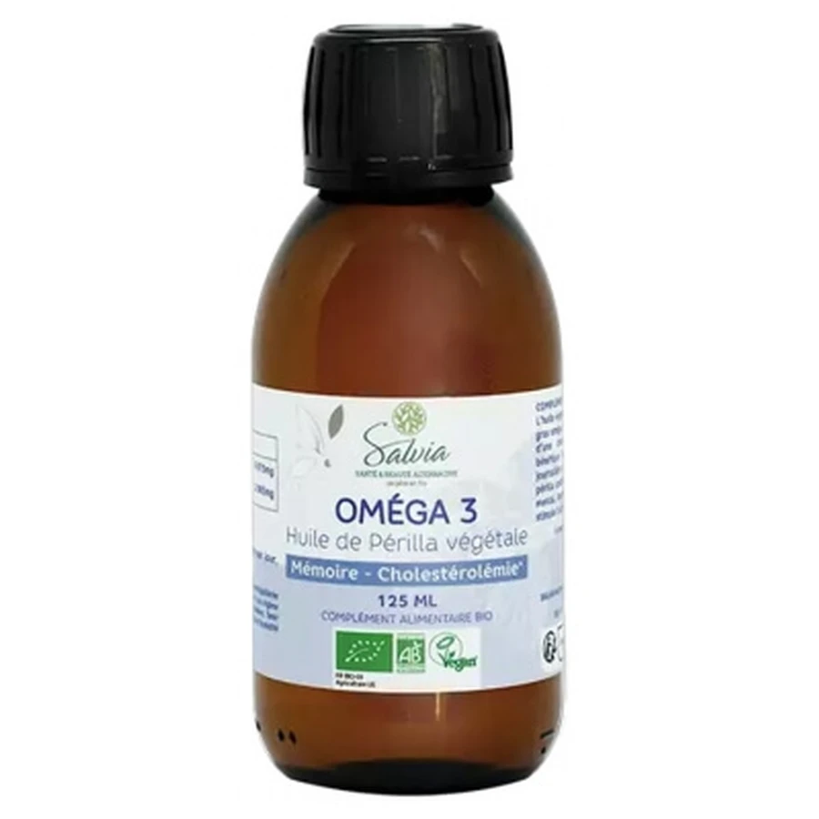 Salvia Nutrition Biologische Omega-3-perillazaadolie 125 ml