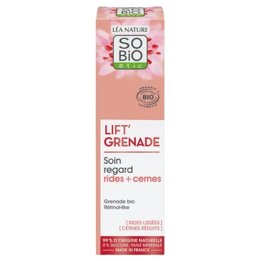 Léa Nature SO BIO étic Lift'Grenade biologische oogcrème tegen rimpels en donkere kringen 15 ml
