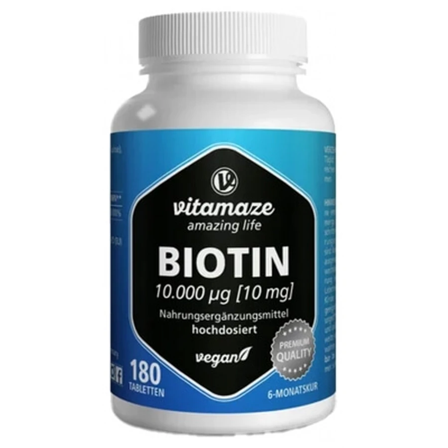Vitamaze Biotina 10 mg, 180 comprimidos