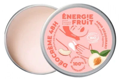 Energie Fruit Déocrème 48H Organic White Peach Scent 45 g