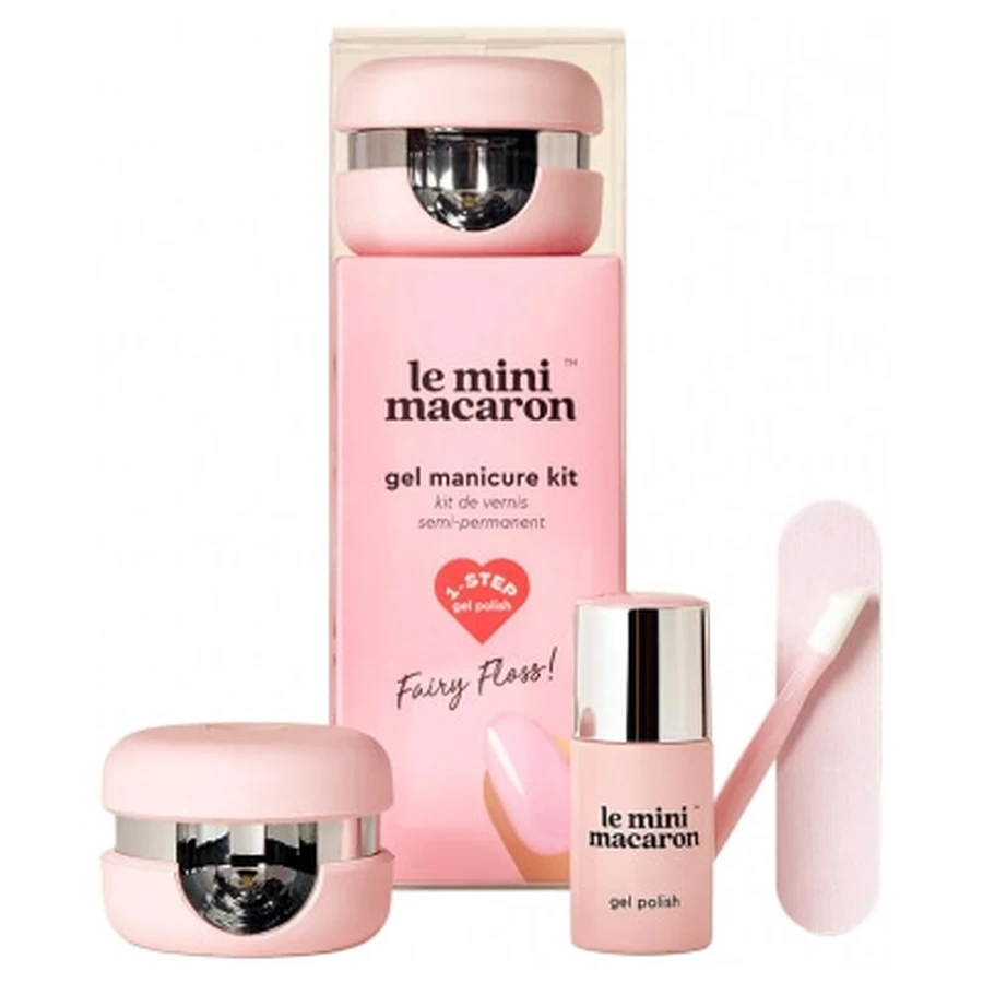 El kit de esmaltes de uñas semipermanentes Mini Macaron: Fairy Floss