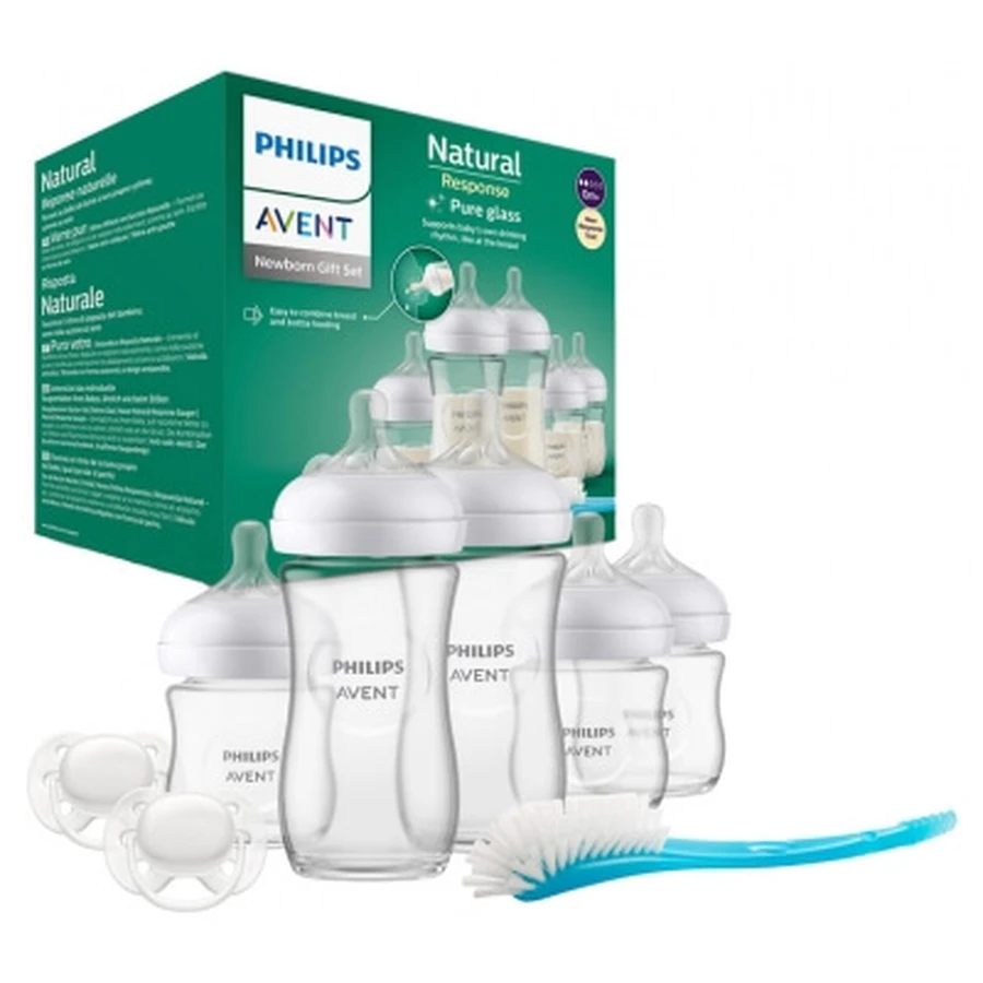 Avent Natural Response Newborn Glass Bottles Kit SCD879/11