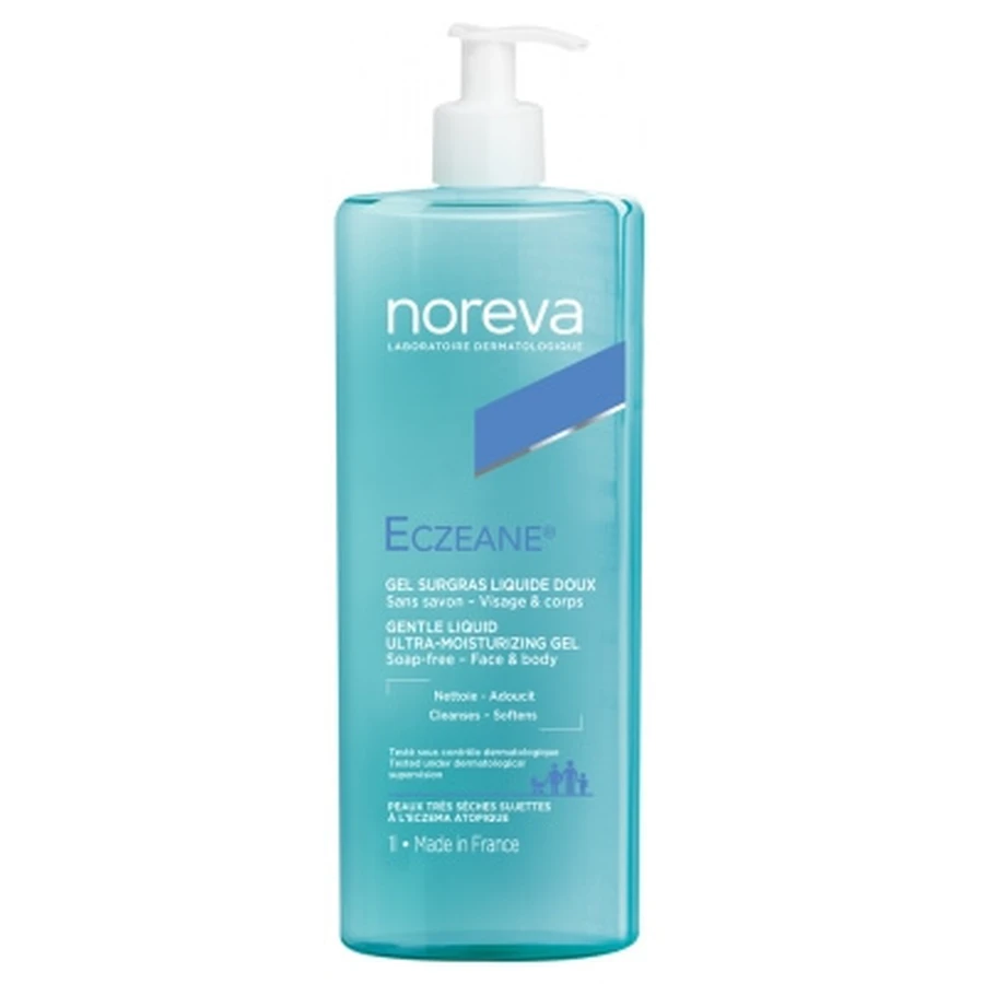 Noreva Eczeane Gentle Moisturizing Liquid Gel, 1 Liter