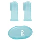 Plic Dental Silicone Toothbrush for Ages 3 Months and Up, 2 Finger Toothbrushes