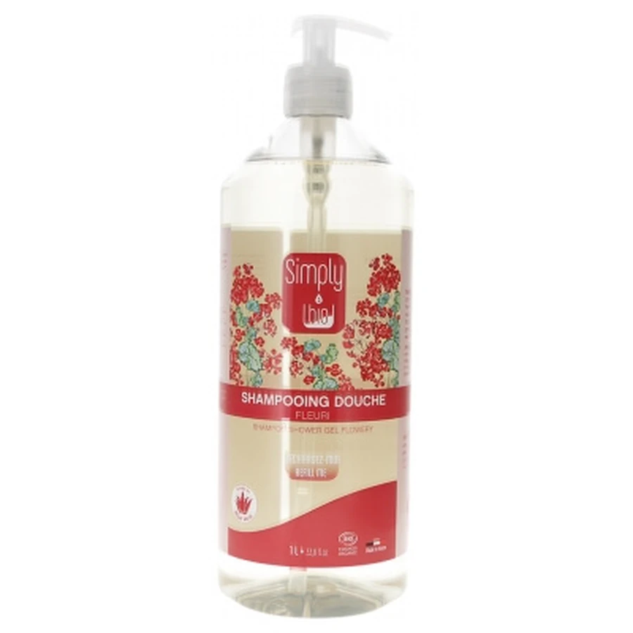 Simply Bio Shampoing Douche Fleuri Bio 1 L