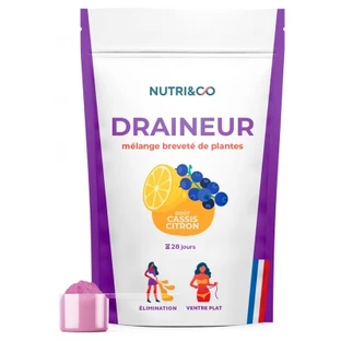 Nutri&Co Detox, sabor a grosella negra y limón, 100 g