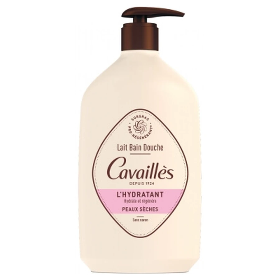 Cavaillès Lait Bain Douche Peaux Sèches L'Hydratant 1 L