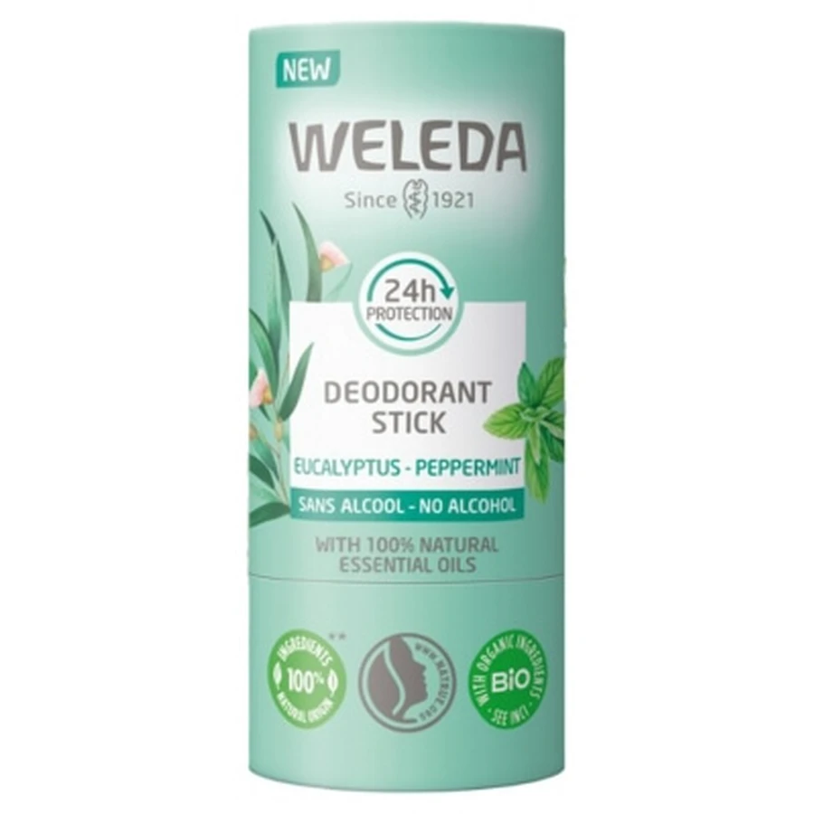 Weleda Deodorantstick met eucalyptus en pepermunt, 50 g