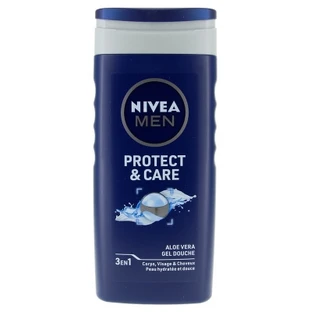 Nivea Men Protect & Care 3-in-1 Face, Body, and Hair Shower Gel, 250 ml