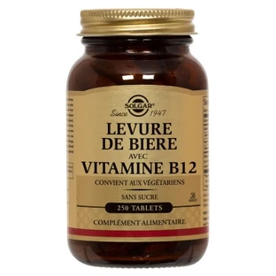 Solgar Bierhefe mit Vitamin B12, 250 Tabletten