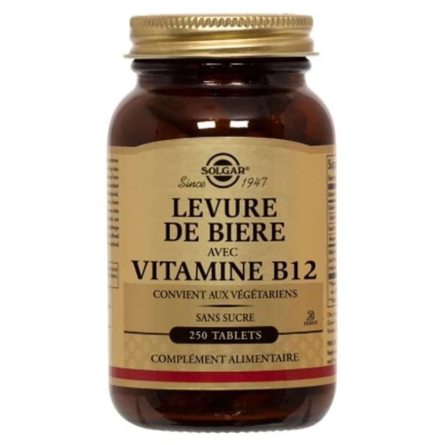 Solgar Bierhefe mit Vitamin B12, 250 Tabletten