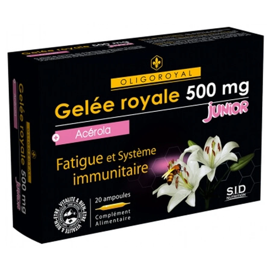 S.I.D Nutrition Oligoroyal Royal Jelly 500 mg + Acerola Junior 20 Ampoules