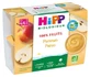 HiPP 100% Fruit: Apples and Pears, for 4–6 Months and Up, Organic, 4 Jars