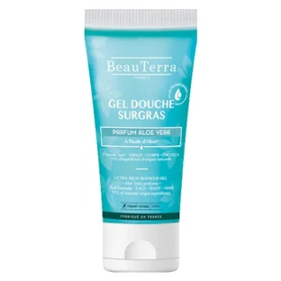 Gel de ducha hidratante de aloe vera de BeauTerra, 100 ml
