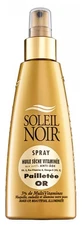 Soleil Noir Spray Huile Sèche Vitaminée Pailletée Or 150 ml