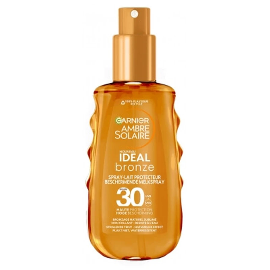 Garnier Ambre Solaire Ideal Bronze Protective Sun Milk Spray SPF 30, 150 ml