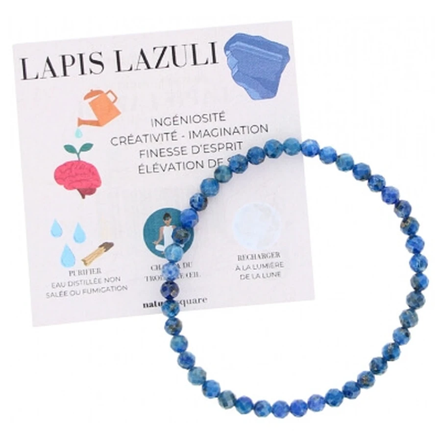 Natura Square Faceted Lapis Lazuli Bracelet