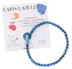 Natura Square-armband met gefacetteerde lapis lazuli-stenen