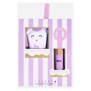 Inuwet Coffret Baume à Lèvres Guimauve 3,5 g + Crème Mains et Ongles Fleur de Coton 60 ml