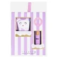 Inuwet Coffret Baume à Lèvres Guimauve 3,5 g + Crème Mains et Ongles Fleur de Coton 60 ml