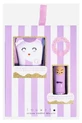 Set de bálsamo labial de malvavisco Inuwet, 3,5 g + Crema de manos y uñas de flor de algodón, 60 ml