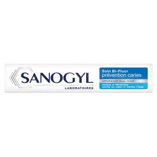 Sanogyl Bi-Fluor tandpasta ter voorkoming van gaatjes 75 ml