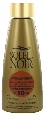 Soleil Noir Vitamin-Enriched Sunscreen, Low Protection SPF 10, 150 ml