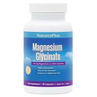 Natures Plus: Bisglicinato de magnesio, 90 cápsulas