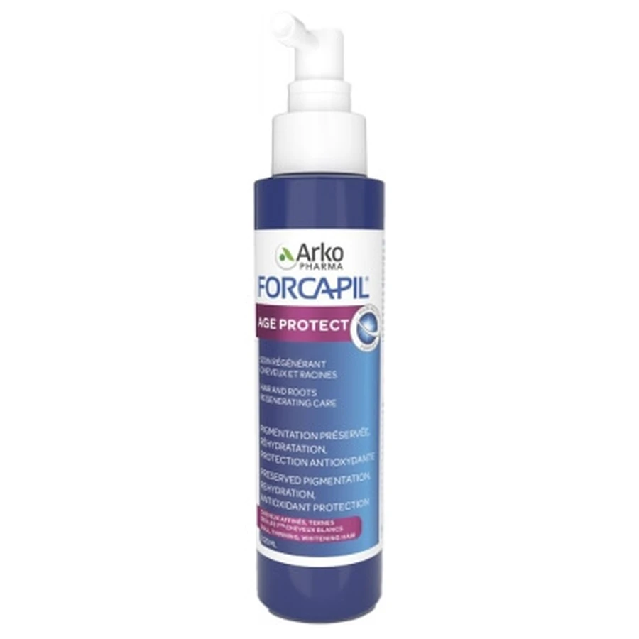 Arkopharma Forcapil Age Protect: tratamiento regenerador para el cabello y el cuero cabelludo, 125 ml