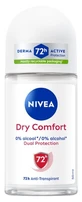 Nivea Dry Comfort Dual Protect 72-Stunden-Antitranspirant-Deodorant als Roll-on, 50 ml