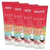 Weleda Inspire Voluptuous Pomegranate douchecrème, 4-pack (elk 200 ml)