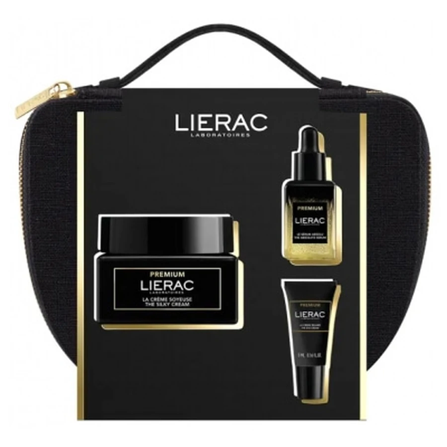 Lierac Premium La Crème Soyeuse 50 ml + Gratis-Set „Vanity Routine Anti-Ageing Absolu“
