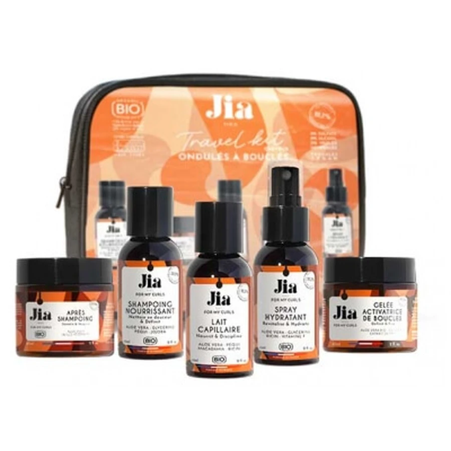 Kit de viaje Jia Paris para cabello ondulado y rizado