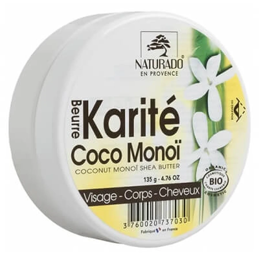 Naturado en Provence Bio-Sheabutter, Kokosnuss und Monoï 135 g