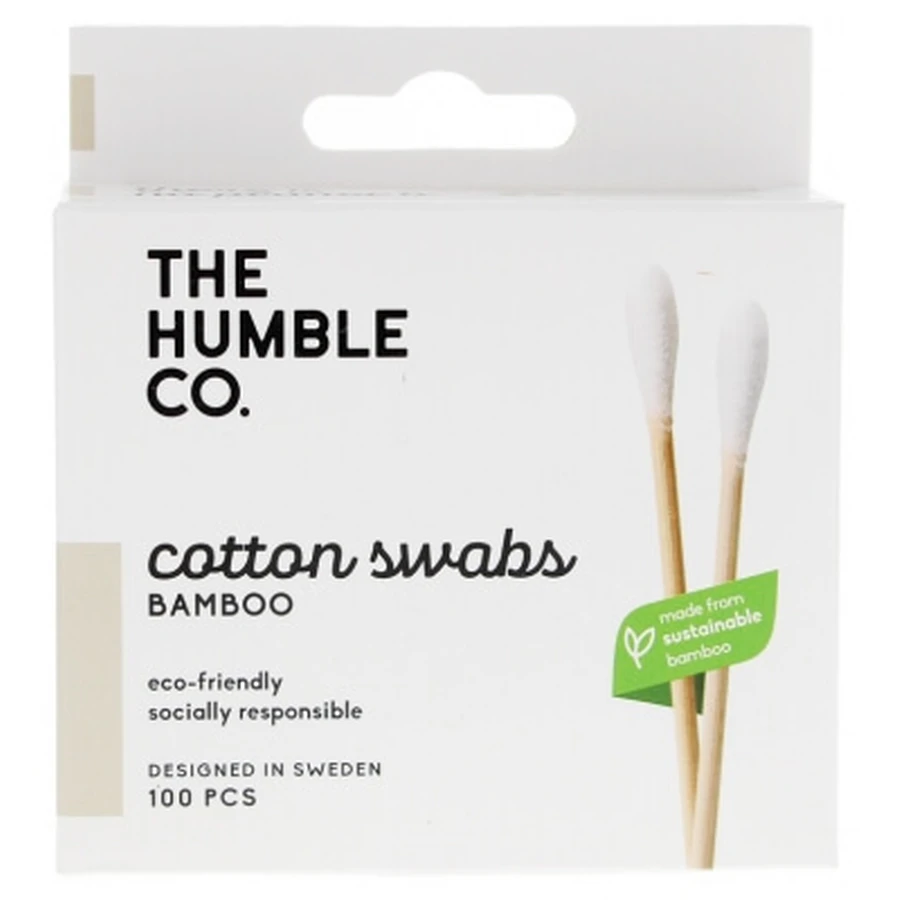 The Humble Co. 100 bamboe-katoenen wattenstaafjes