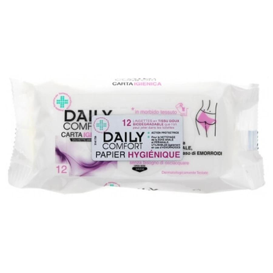 BioGenya Daily Comfort toiletdoekjes, 12 stuks