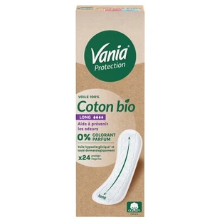Vania Protection Coton Bio Long 24 Protège-Lingeries