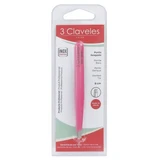 3 Claveles-Pinzetten mit abgewinkelter Spitze, 9 cm, verschiedene Farben