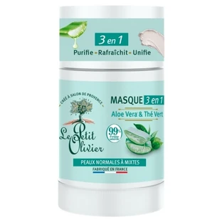 Le Petit Olivier Masque 3en1 Aloe Vera & Thé Vert 50 g