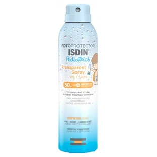 Isdin Fotoprotector Pediatrics Clear Spray voor de natte huid SPF 50, 250 ml