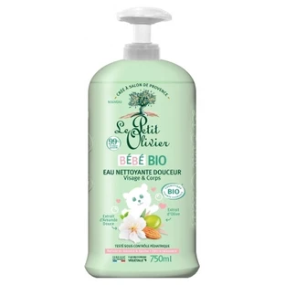 Le Petit Olivier: Agua limpiadora suave ecológica para bebés, 750 ml